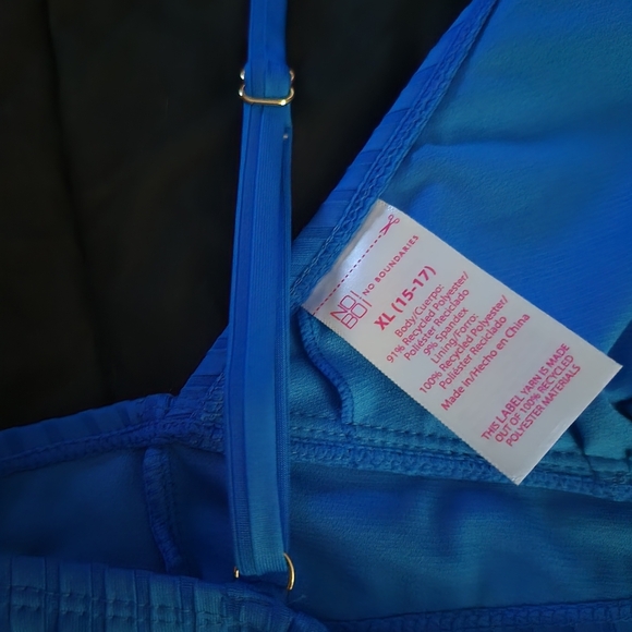 No Boundaries Blue Bikini Top - Picture 5 of 5